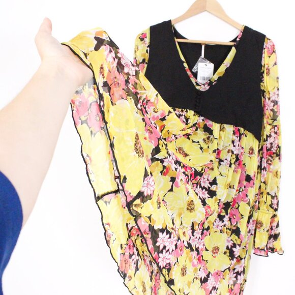 Free People Alice Vested Mini Dress NWT - Picture 6 of 7